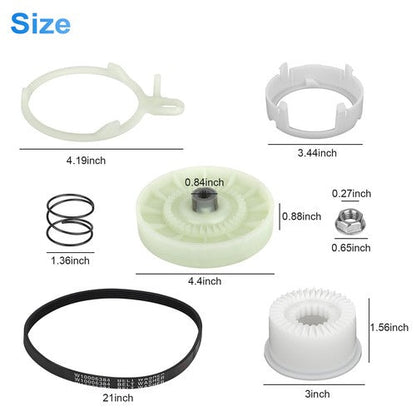 W10721967 W10006356 Washer Pulley Clutch Kit for Whirlpool AP4514410 Kit