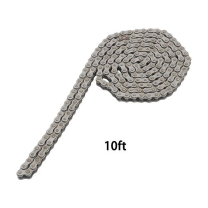 50H Heavy Duty Roller Chain 10 Feet w/Connecting Link with 2 connectors