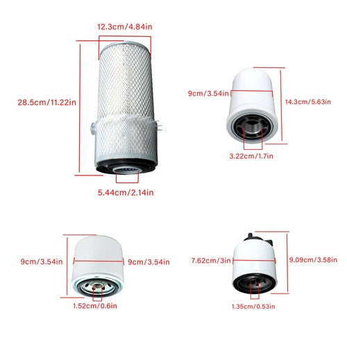 Maintenance Filter Kit For Bobcat T140 773 S175 Air Hydraulic Fuel Oil Filter