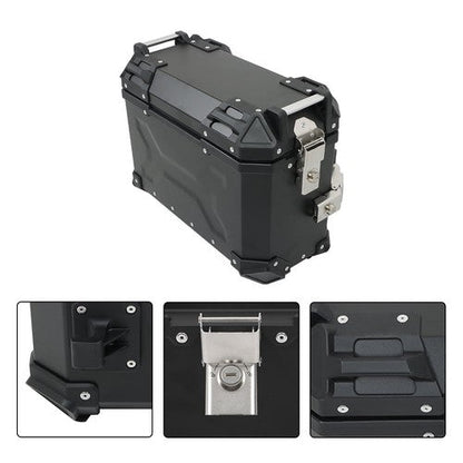 36L Luggage Side Box Hard Trunk Saddle Bag with Mounting Brackets Universal