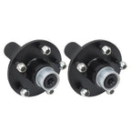 [2-Pack] New Pre-assembled For 5-Lug-4.5" Trailer Hub Kit and Round #84 Spindle