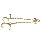 V-Chain Bridle w/8"Medium J Hooks,T- Hook&J-Hook w/ Grab Hooks 5/16''x3' G70