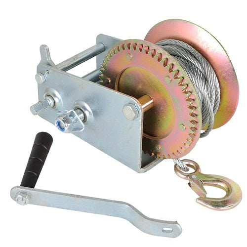 New 3500 lbs Hand Winch With Cable For Trailer Winch Durable Hand Crank Winch