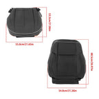 NEW For Hummer H3 2006-10 Driver Seat Cover Cushion+Backrest Black Leather