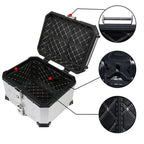 Motorcycle Aluminum Trunk Rear Top Case Luggage Tour Tail Tool Box Lock 45L NEW