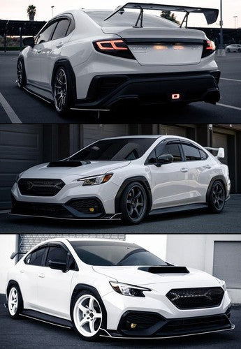 FOR 2022-2025 SUBARU WRX VB M STYLE 3D WAVY WINDOW VISOR RAIN GUARD DEFLECTOR