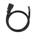 6 Feet 7-Pin 7-Way Trailer Cable Cord Wire Harness Light Plug Connector