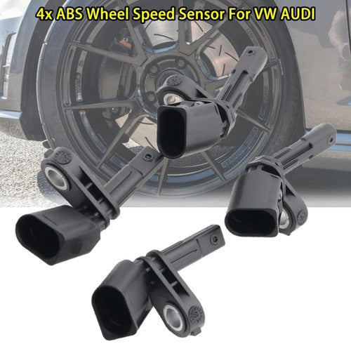 Set 4 ABS Wheel Speed Sensor For VW Volkswagen Amarok 11-2013 Beetle 2012-2019
