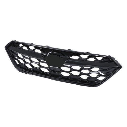 Gloss Black Plastic Honeycomb Front Bumper Upper Grille For Subaru WRX 2022-2024