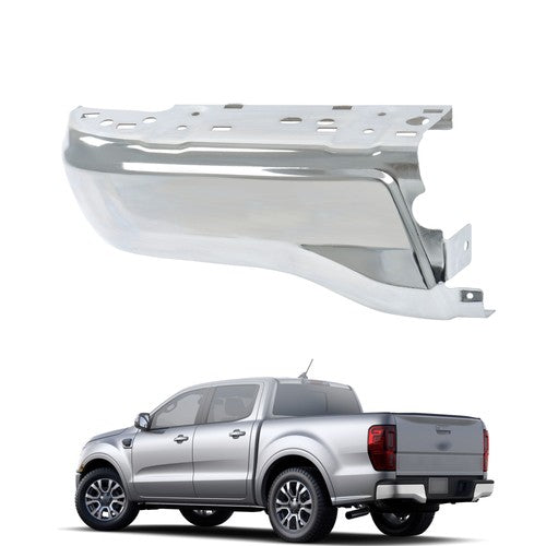 Chrome Rear Bumper End Cap Driver Side W/o Sensor Hole For Ford Ranger 2019-2023