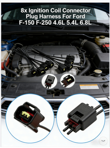 New  FOR Ford Expedition F-150 F-250 4.6L 5.4L 8x Ignition Coil Connector Plug