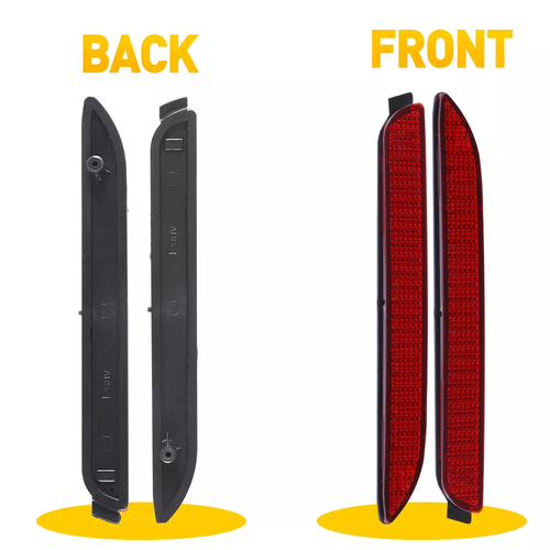 Red Rear Bumper Reflector LED Stop Brake Light for Toyota RAV4 2019-2023 2x