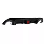 Rear Bumper Diffuser W/ LED Brake Light for 2014-2017 for Infiniti Q50 Black