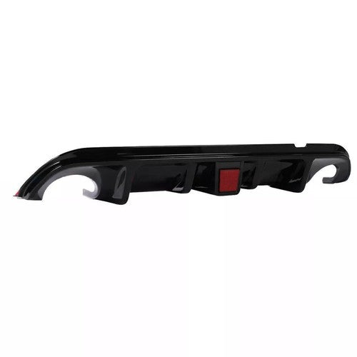 Rear Bumper Diffuser W/ LED Brake Light for 2014-2017 for Infiniti Q50 Black