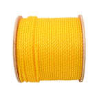 1/4" x 600' Yellow Twisted Polypropylene Rope Heavy Duty Poly Ropes For Outdoor