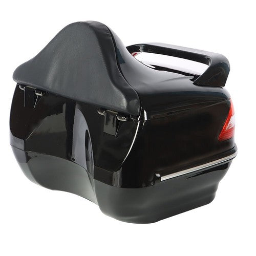 28L Universal Motorcycle Trunk Scooter Tail Box Helmet Luggage Case w/Tail Light