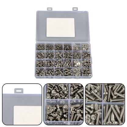 700Piece Nuts and Bolts Assortment Kit 4-40#6-32#8-32#10-24 Phillips Pan Head