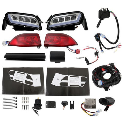 New For Club Car Tempo Golf Cart  LED Headlight & Tail Light Kit 2018+