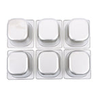 6 Pack 6 Inch Deep Thickened 1/6 Size Stainless Steel Steam Table Pans