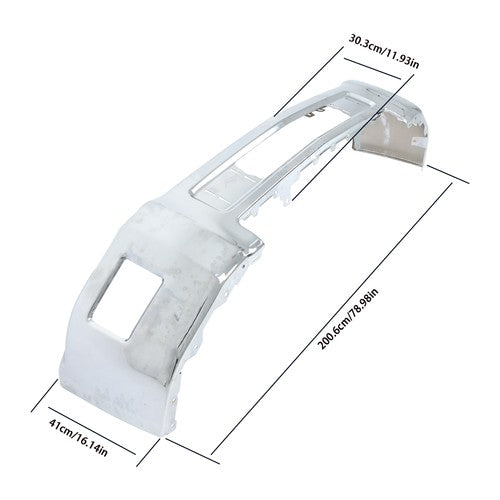 Split Front Bumper For Chevrolet Silverado 2500 3500 2015-19 Without Sensor Hole