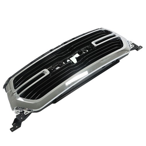 W/Chrome Grille Front Grill Glossy Black New For Dodge Ram 1500 2019 2020-2022