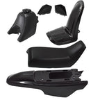 Plastic Fender Body Seat Gas Tank Kit for Yamaha PW50 PY50 Black