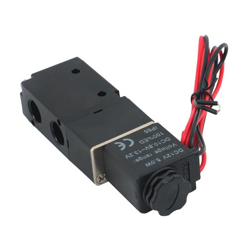 1/4" 3 Way 2 Position Directional Control Electric Solenoid Air Valve 12V DC HOT