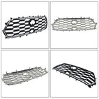 For Toyota Sequoia 2023-2024 Durable Black Chrome Front Bumper Upper Grille
