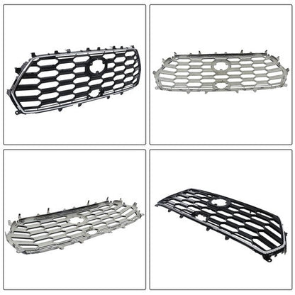 For Toyota Sequoia 2023-2024 Durable Black Chrome Front Bumper Upper Grille