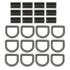 Heavy Duty 3/8" Weld-On D Rings 5000 lbs MBS 12 Pack for Trailers & ATVs