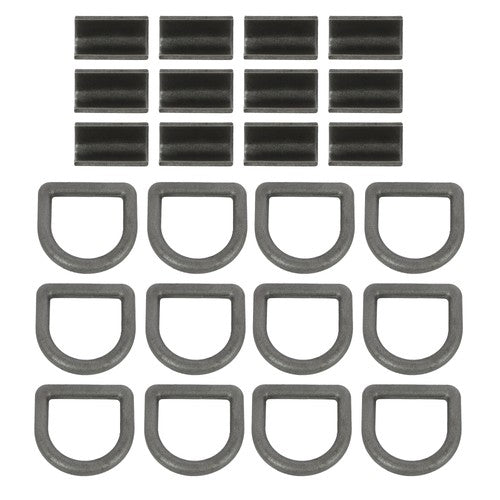 Heavy Duty 3/8" Weld-On D Rings 5000 lbs MBS 12 Pack for Trailers & ATVs