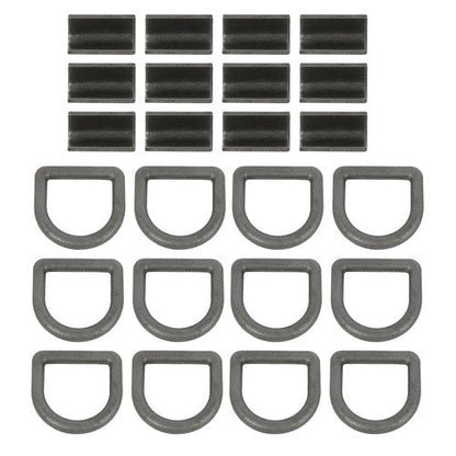 Heavy Duty 3/8" Weld-On D Rings 5000 lbs MBS 12 Pack for Trailers & ATVs