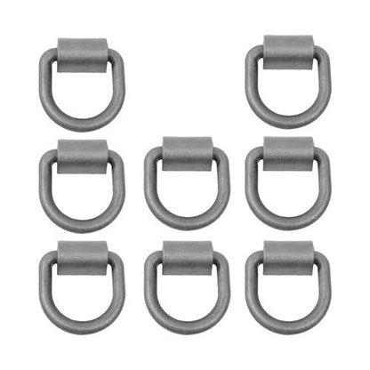 {8 Pack} 5/8" Heavy Duty Weld-On Forged D Ring Fracture Strength 18000 LBS