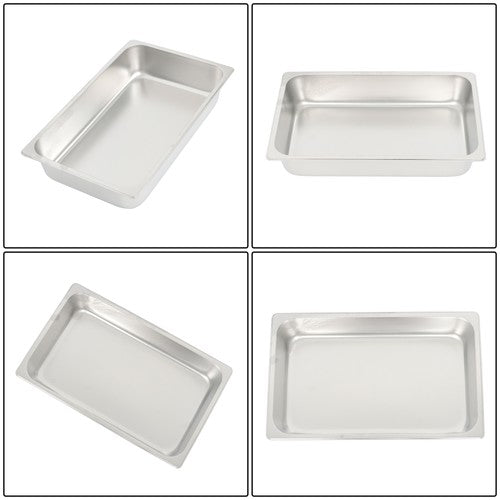 4 Inch Deep Restaurant Steam Table Pans 6 Pack Full Size Without Lid
