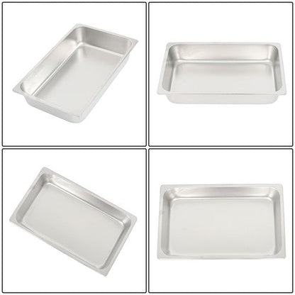 4 Inch Deep Restaurant Steam Table Pans 6 Pack Full Size Without Lid