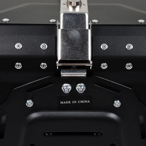 65L Black Motorcycle Tour Tail Box With Security Lock Waterproof Top Case