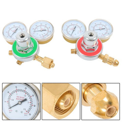 Brass Oxygen Regulator CGA540 + Acetylene Regulator CGA-200 Fit For Victor