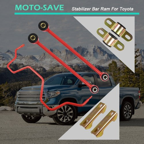 New Red Rear Suspension Sway Bar Kit For Toyota Tundrar 07-20 4.6L5.7L Series