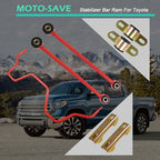 New Red Rear Suspension Sway Bar Kit For Toyota Tundrar 07-20 4.6L5.7L Series