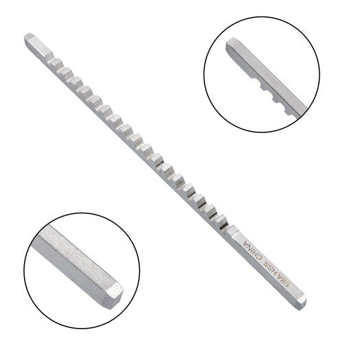 1/8" A Style 1/8" x 5" HSS Standard Keyway Broach With Shim LOC 13/64-1-1/8" New