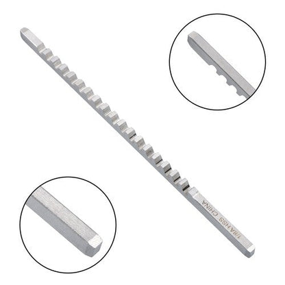 1/8" A Style 1/8" x 5" HSS Standard Keyway Broach With Shim LOC 13/64-1-1/8" New