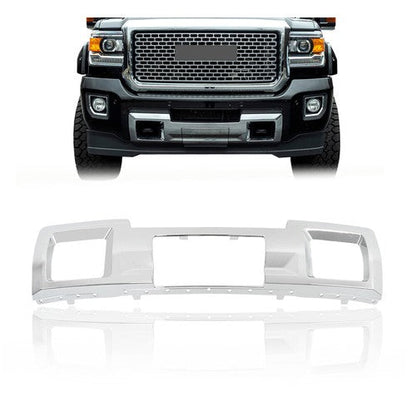 Chrome Front Bumper Trim Skid Plate Suit Fit For GMC Sierra 2500 3500 2015-2019