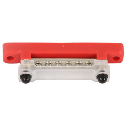 Bus Bar Power Distribution Terminal Block Red & Black 6 Way 48V 150A Busbar