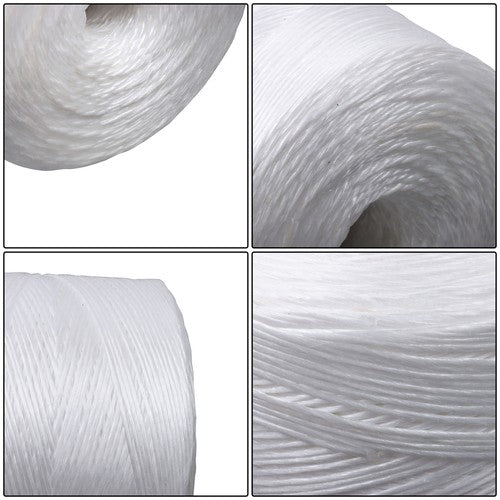 1 ply x 6300 ft, 156 lb. Tensile Strength, White Polypropylene Tying Twine