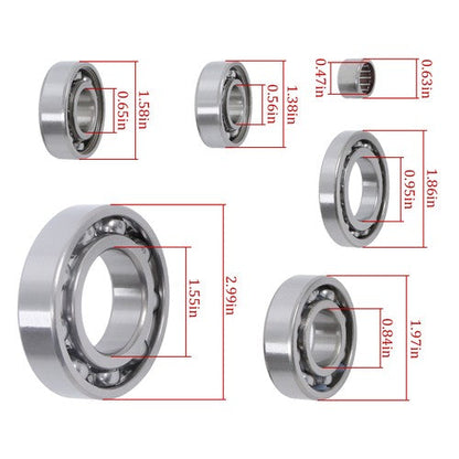 822236 HR00055/HR00057/K078 For Honda TRX 350 full bearing+full oil seal 18PCS