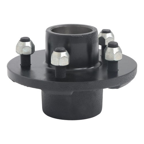 Idler Hub Round Spindle Kit Trailer Hub Kit With Bearing Kit For 5 Lug × 4.5"