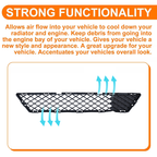 Front Lower Bumper Black Mesh Grille For 2015 16 Nissan Versa Note SR Hatchback