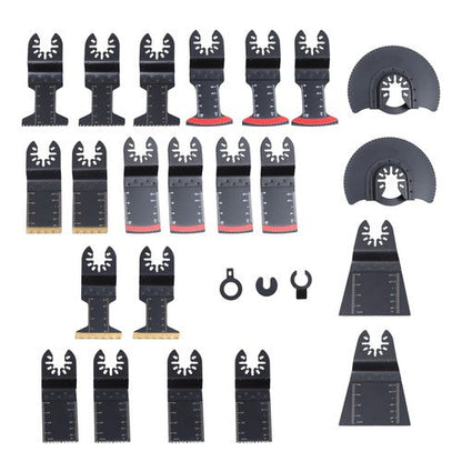 25PCS Oscillating Tool Professional Bi-Metal Multitool Blades Kits for Wood Nail