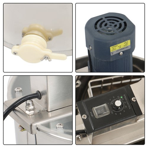 3 Frames Stainless Steel Electric Honey Extractor Beekeeping Equipment 1300RPM