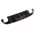 Rear Bumper Diffuser W/ LED Brake Light for 2014-2017 for Infiniti Q50 Black